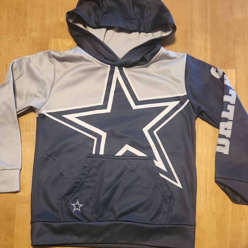 NFL Kids Hoodie - Navy and Gray Star Design